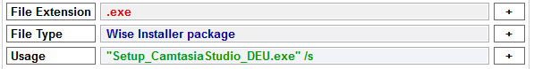 exe silent install parameters